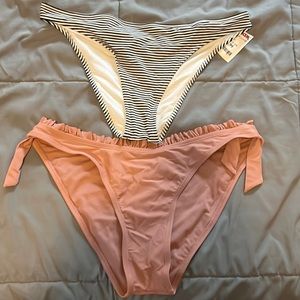 Aerie and Xhilaration - 2 Women Swimsuit Bikini Bottoms (New)